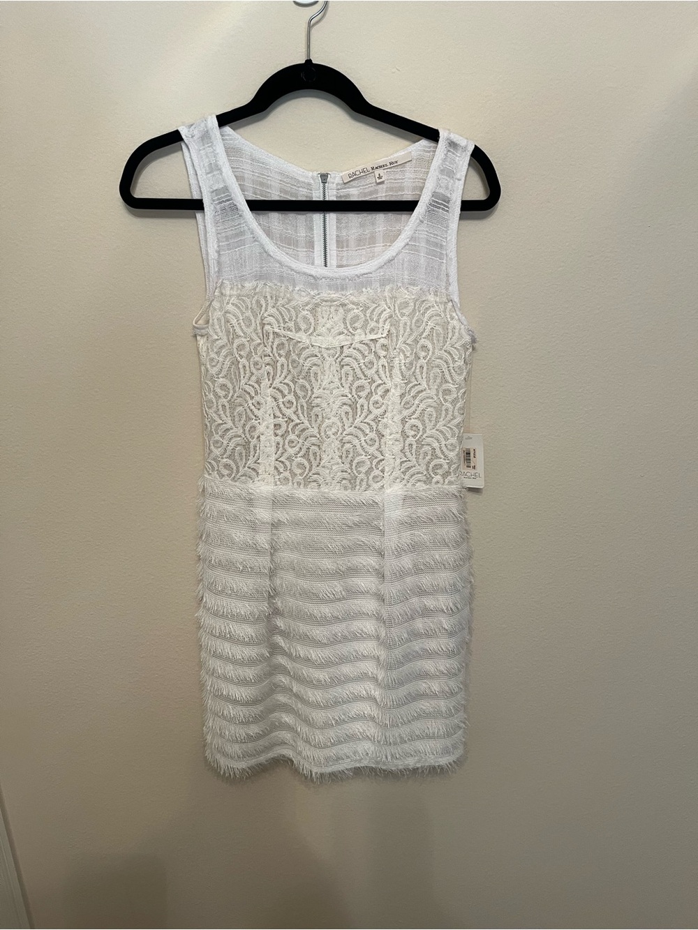 NWT Off-white Lace & Textured Tank Dress - Designer Label
